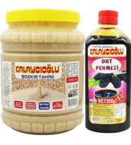 Kalaycıoğlu Beyaz Bozkır Tahini 1900 Gr - Dut Pekmezi 950 gr