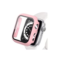 Apple Watch 41mm Camlı Kasa Ekran Koruyucu - Rose Gold