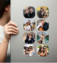 Kişiye Özel Ahşap Fotoğraflı UV Baskılı Magnet