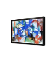 Soyut Çerçeveli Mdf Tablo