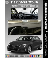 AUDİ A3 (2020+) Torpido Örtüsü Ön Göğüs Koruma Torpido Koruma Araca Özel Kaymaz Kolay Montaj
