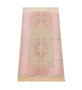 Lüks Açık Renk Osmanlı Tafta Seccade - 0210 - Pembe Renk