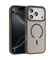iPhone 17 Pro Kılıf M-safe Şarj Özellikli Mat Arka Yüzey Sio Kılıf (Gold)