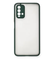 Redmi 9T Kılıf Montreal Silikon Kapak - Yeşil