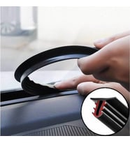 Fiat Doblo Araç Torpido Göğüs Konsol Ön Cam Arası 1.65 Cm Fitil Araç Yalıtım Fitili Siyah