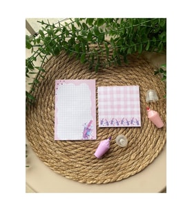 bubble tea Notepad/memopad Not Defter Seti (Pembe)