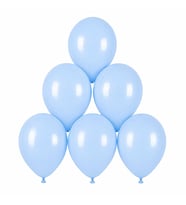 Mavi Renk Lateks makaron Balon (30 cm) - 6 Adet