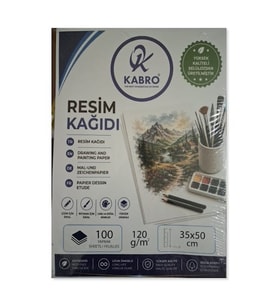 Premium Resim Kağıdı 35x50 cm 120 gr 100'lü Çizim, Boyama ve Baskı Kağıdı