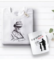 BK Gift Kişiye Özel Öğretmenler Günü Tasarımlı Kupa Bardak ve Atatürk Baskılı Tişört Hediye Seti- 1-7, Öğretmene Hediye, Öğretmenler Günü, 100. Yıl Hediyesi