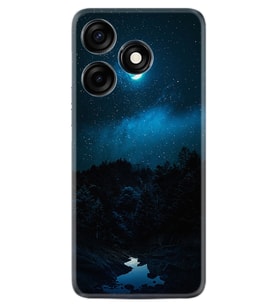 Spark 10C Kılıf Silikon Desen Özel Seri Gece 1633