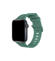 Watch 38mm Kr408 Çizgili Silikon Kordon - Yeşil