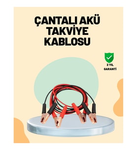 Mey İthalat® 1200 Amper Jumper Kablo 2 Metre Bakır Uçlu Araç Takviye Seti