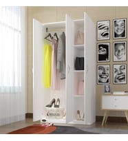 Kenzlife gardırop 3 kapılı ballıbaba 180*120*52 byz XLARGE kapaklı gardolap dolap