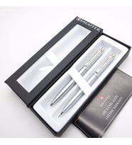 Sheaffer Sentinel Krom 07mm Versatil Uçlu Kalem + Tükenmez Kalem Set  İsme Özel Kalem