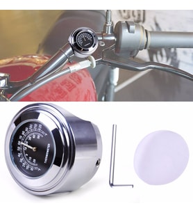 Motosiklet Gidon Termometre Bisiklet Quartz Su Geçirmez Analog