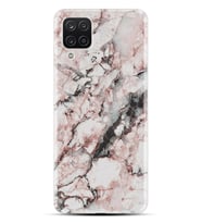 Kılıfland Samsung Galaxy A12 Kılıf Desenli Silikon Resimli Kapak Colorfull Marble 2 Kılıf 1389