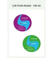 Euwue Dijital Çift Yönlü Baskılı 300 gr. Kuşe Kartvizit - 100 Ad. (Pamuk Beyaz)