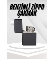 Hediyelik Zarif Siyah Benzinli Çakmak