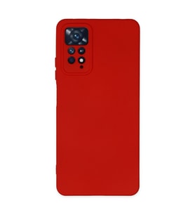 Xiaomi Redmi Note 11 Pro Kılıf Nano İçi Kadife Silikon - Kırmızı