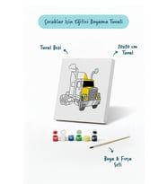 Tır Boyama Tuvali – Şövalesiz Boya Seti 20x20