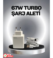 67 Watt Güvenli Hızlı Şarj Adaptörü M31 M33 M51 Uyumlu