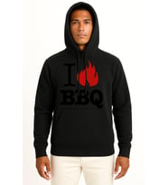Kapüşonlu Barbecue Grill T-Shirt Babb Bros Bbq Göğüs Tasarımlı Unisex Sweatshirt