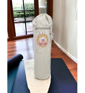 LOTUS  Nakişli Mat Taşıma Çantası- Pilates- Yoga- Spor Matı- Spor Çanta- Mat Çanta -büzgülü