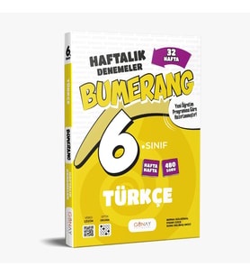 GÜNAY 6.SINIF BUMERANG TÜRKÇE 32 HAFTALIK DENEMELER