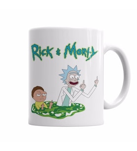 Cartoon Rick e Morty Kupa Bardak Porselen