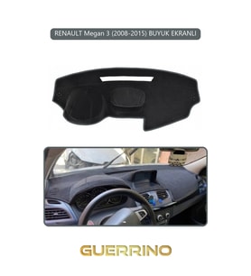 RENAULT Megan 3 (2008-2015) BUYUK EKRANLITORPİDO KORUMA HALISI GRİ KENAR