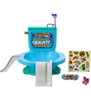 Hot Wheels Paten Klavye Klozet, Paten Seti, Flush & Go Paten Parkı, 1 Özel Tahta, 1 Çift Çıkarılabil (Çok Renkli)