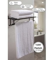 Banyo Havlu Seti 3’lü Karna Hotel Serisi Gravel