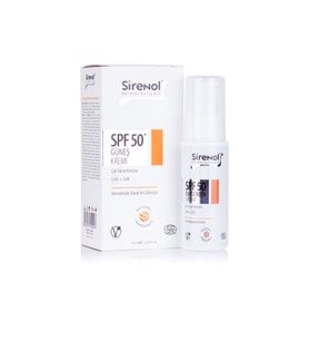 Sirenol Natural Cadı Fındığı SPF50 Güneş Kremi (Mineral Filtre)