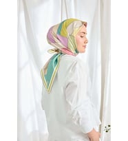 %100 Twill İpek Eşarp S543