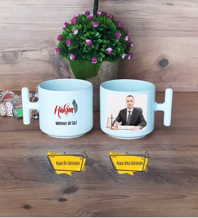 Hakim Kupa Bardak T Fotoğraflı Dünya Hakimler Günü Hediyesi