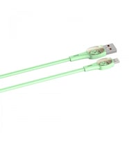 Ldnıo Hızlı Şarj Kablosu 2m Lightning Yeşil LS832