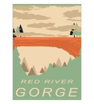 Red River Gorge Tablo Ahşap Poster Dekoratif