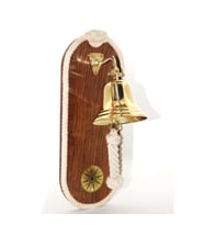 Duvara Asmalı Pirinç Çan 40*15 Cm (Karışık)