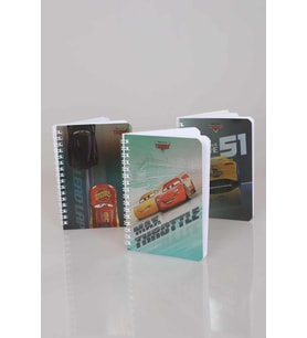LİSANSLI CARS ÇİZGİLİ NOT DEFTERİ / BLOKNOT 80 YAPRAK (Mavi)