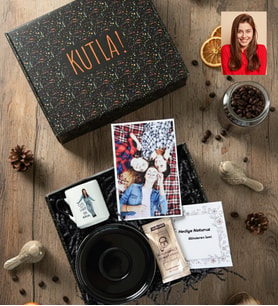 Kişiye Özel Karikatürlü Cute But Libra Terazi Burcu Hediye Kutusu - Kişiye Özel Türk Kahvesi Fincanı, Türk Kahvesi 6 Gr, Fotoğraf 1 Adet Doğum Günü Hediyesi