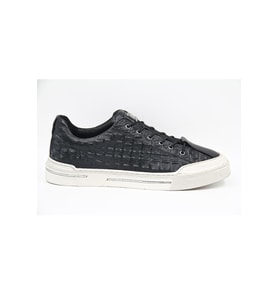 Luciano Bellini C28408 Erkek Casual Ayakkabı - SİYAH CROCO DERİ