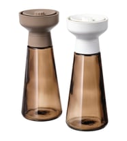 Baharat Öğütücü, Cam-Kahverengi, 19 cm, 2 Parça