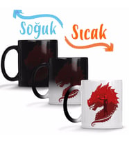 Game Of Thrones Mother Of Dragon Sihirli Kupa Bardak Porselen