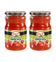 Oncu Domates-Biber Karısık Salca 700 gr Cam x 2 Adet
