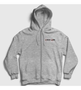 Presmono Unisex Gri Delta Depeche Mode Fermuarlı Kapüşonlu Sweatshirt 140080tt (Gri)