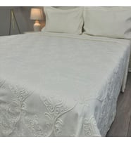 Roslin Natural 3 Parça Çift Kişilik Yatak Örtüsü