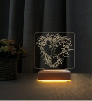 Aşk Yüzler Lamba 3d Led Masa Lambası Kişiye Özel İsimli Led Lamba