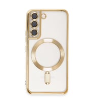 Samsung Galaxy S22 Kılıf Kross Magneticsafe Kapak - Gold
