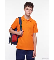 LCW Kids Turuncu Polo Yaka Erkek Çocuk Pike Tişört