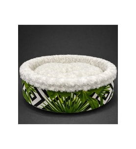 Yumuşak ve konforlu peluş simit yatak, 50x50x15 cm, rahat uyku sağlar